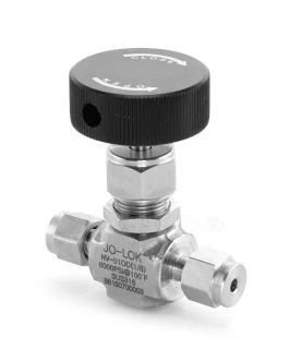 Stainless Steel 6000PSI Needle Valve with Double Ferrule Tube Fittings ends