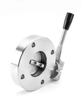 GI Stainless Steel Wafer Type Flange Manual Vacuum Butterfly Valve