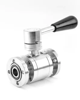 Stainless Steel SS304 Manual 3PC Flange end Vacuum Ball Valve