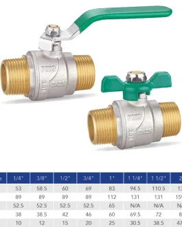 Male-Male Ball Valve-Lever Handle