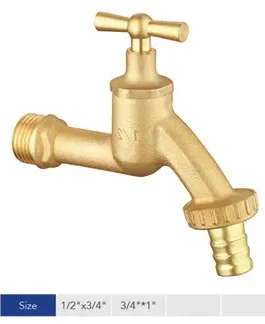 Brass Bibcock in Brass Color Ball valve
